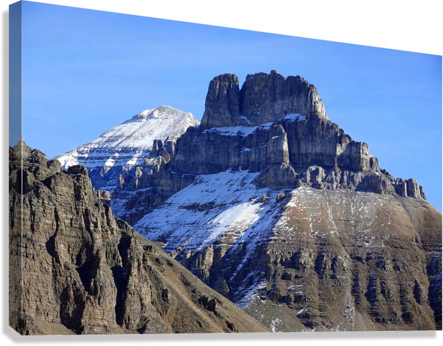 Eiffel and Temple Mountains Canvas Print