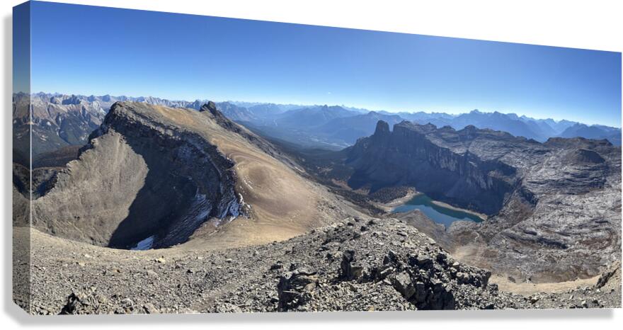 Helena Ridge & Castle Mountain panorama Canvas Print