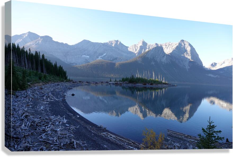 Upper Kananaskis Lake early morning Canvas Print