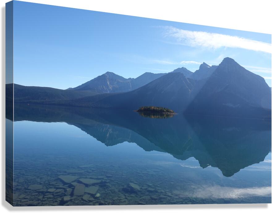 Upper Kananaskis lake reflection 2 Canvas Print