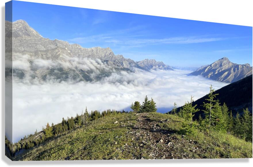 Inversion above Spray Lakes 2 Canvas Print