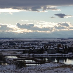 Front Range from Northwest Calgary
