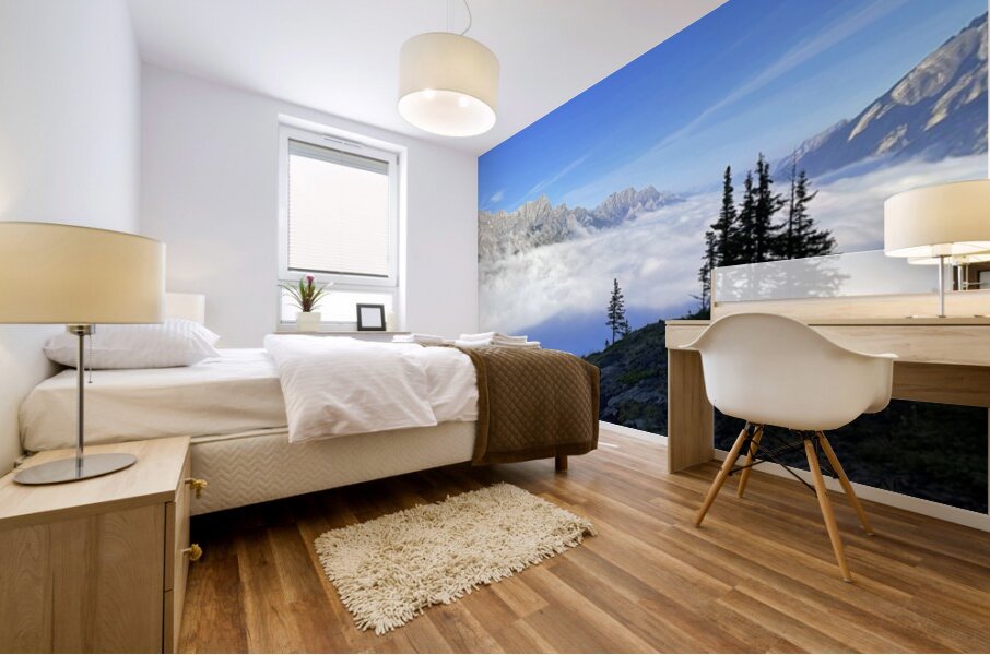 Inversion above Spray Lakes 1 Mural print