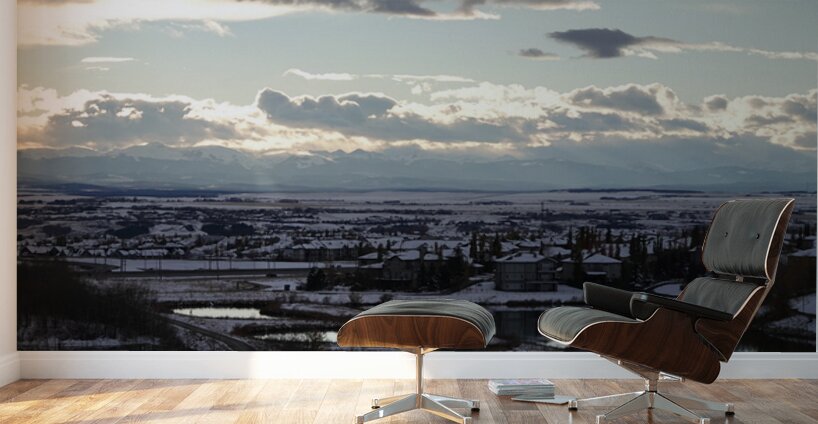 Front Range from Northwest Calgary Wall Murals