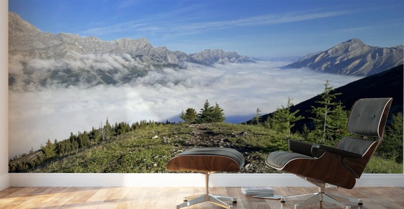 Inversion above Spray Lakes 2 Wall Murals