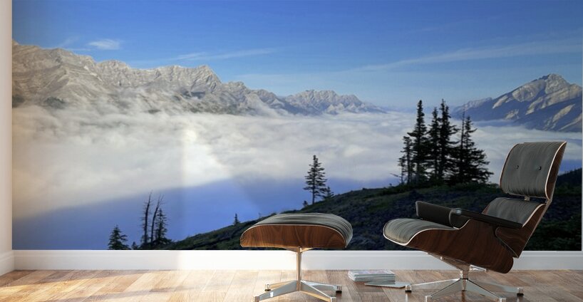 Inversion above Spray Lakes 1 Wall Murals