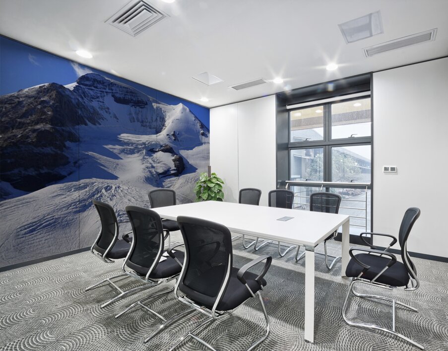 Mount Athabaska and Athabaska Glacier Wall Printing